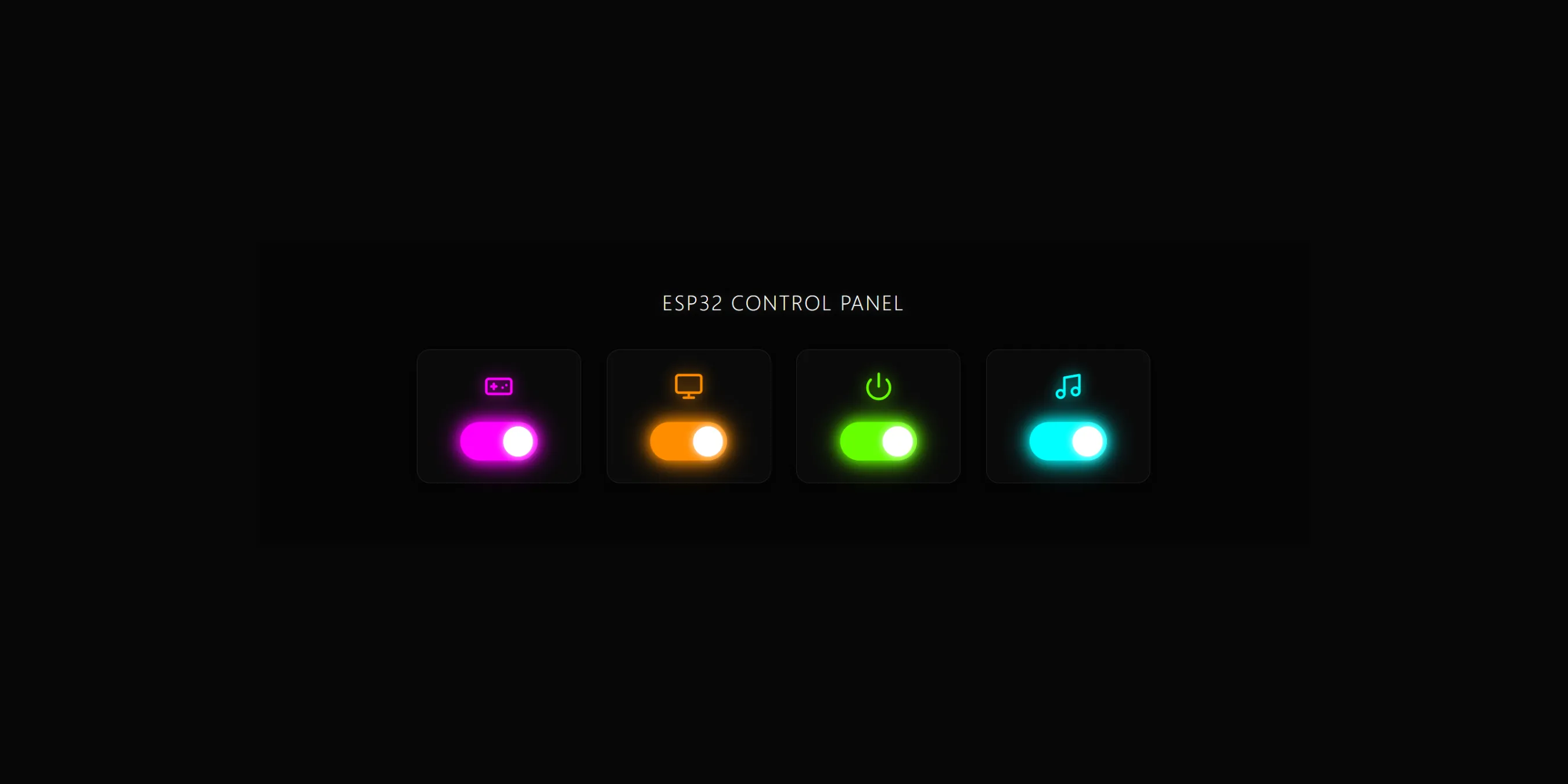 NeonGlow Standalone ESP32 Web-Based Smart Control Panel